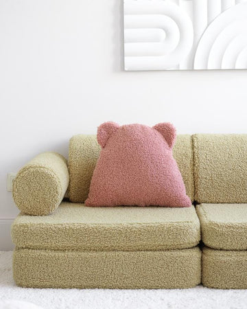 Bear Cushion - Guava